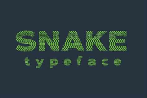 free snake fonts.